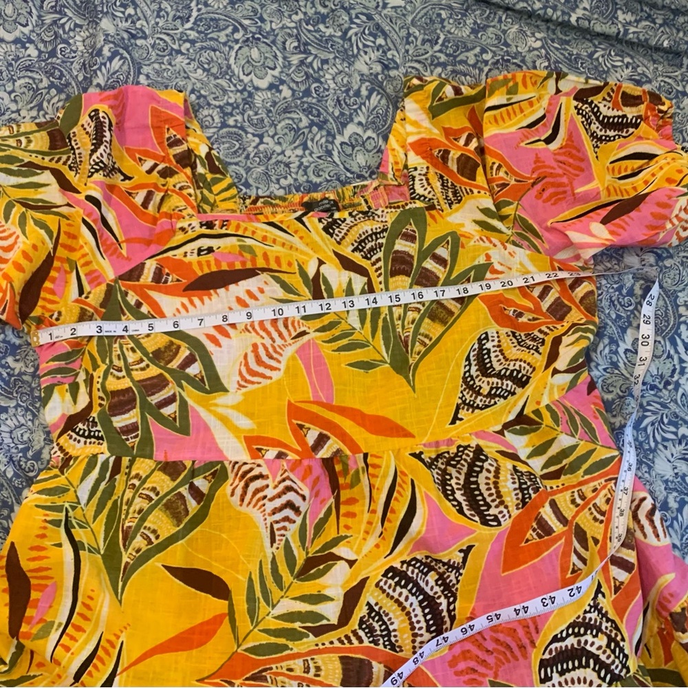 Mlle Gabrielle Plus Size Cotton Floral Print Summer Dress-Size 3X - Picture 9 of 11